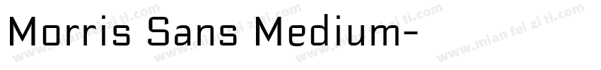Morris Sans Medium字体转换